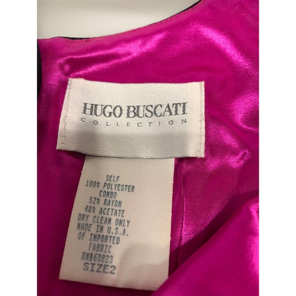 Hugo Buscati Collection Dress Strappy Black 2 Women's A39 - Picture 4 of 7